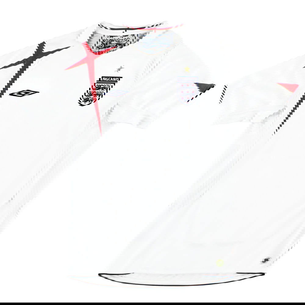 England 2006-08 Home Shirt (XL) (Excellent) (GASCOIGNE 8)