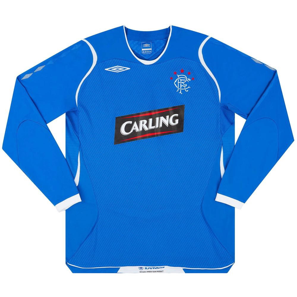 Rangers 2008-09 Home L/S Shirt (M) (Excellent) (GATTUSO 18)