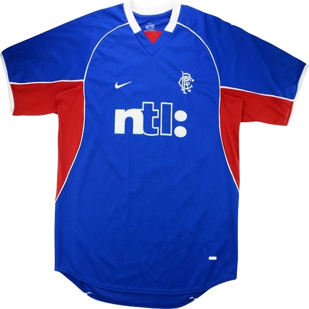 Rangers 2001-2002 Home Shirt (Excellent) (Burke 30)