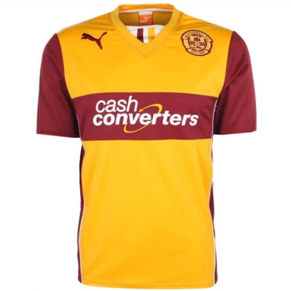 Motherwell 2013-14 Home Shirt (M) (Mint) (McManus 6)