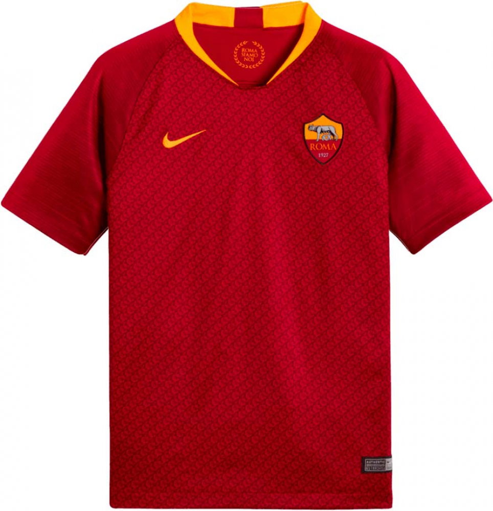 AS Roma 2018-19 Home Shirt (Mint) (Dzeko 9)