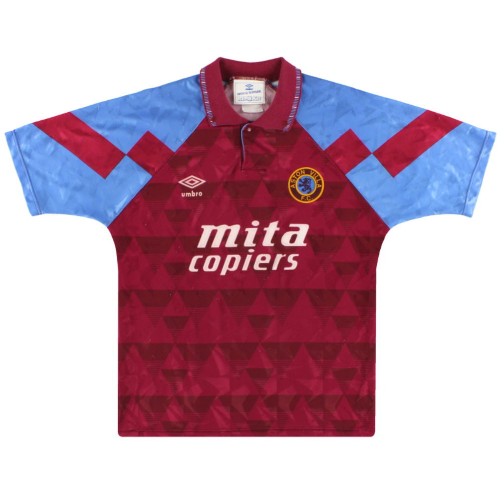 Aston Villa 1990-92 Home Shirt (Good) (Coutinho 23)