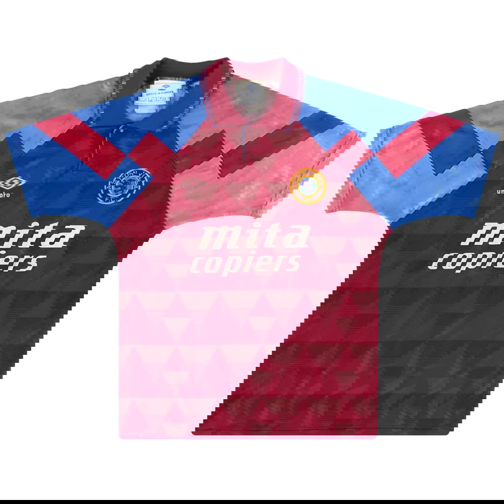 Aston Villa 1990-92 Home Shirt (Good) (Coutinho 23)