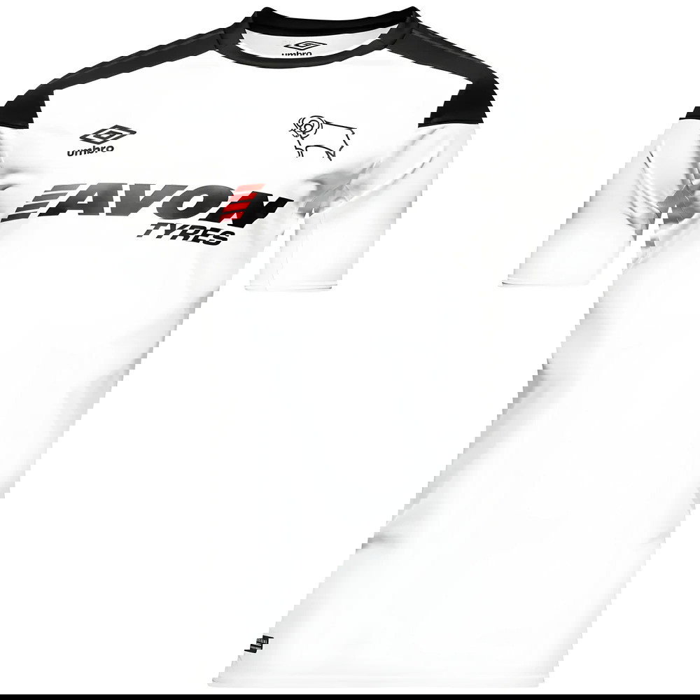 Derby County 2017-18 Home Shirt (S) (Very Good) (Lawrence 10)