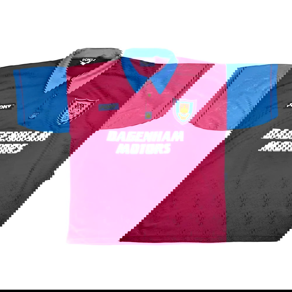 West Ham 1995-96 Home Shirt (XL) (Excellent)