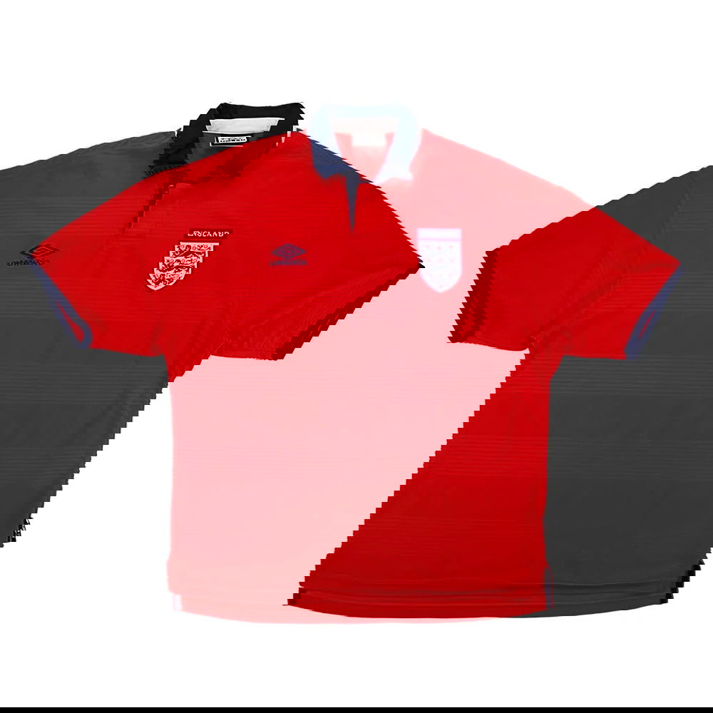 England 2000-01 Away Shirt (XL) (Very Good) (Gerrard 16)