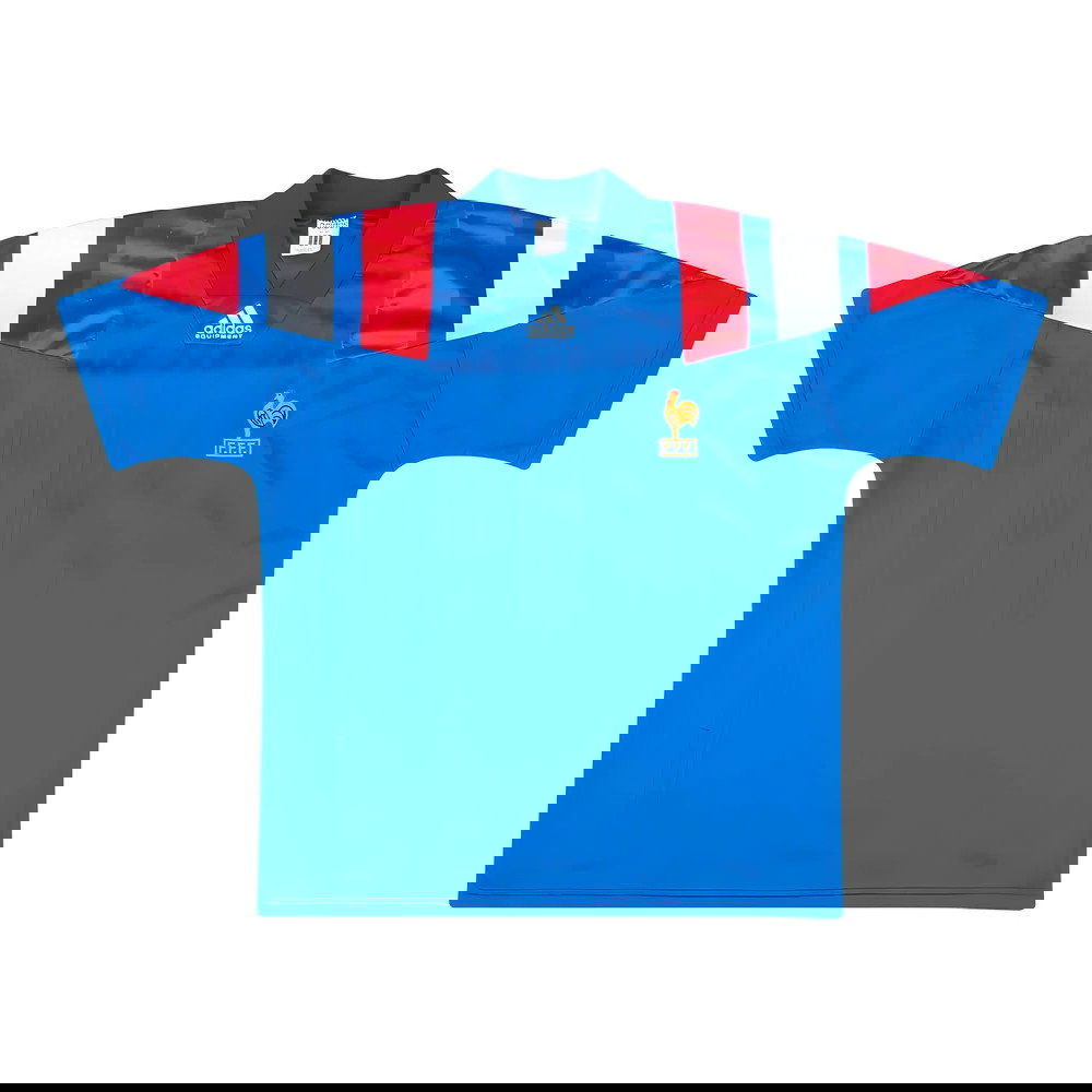 France 1992-94 Home Shirt (S) (Excellent) (TREZEGUET 10)