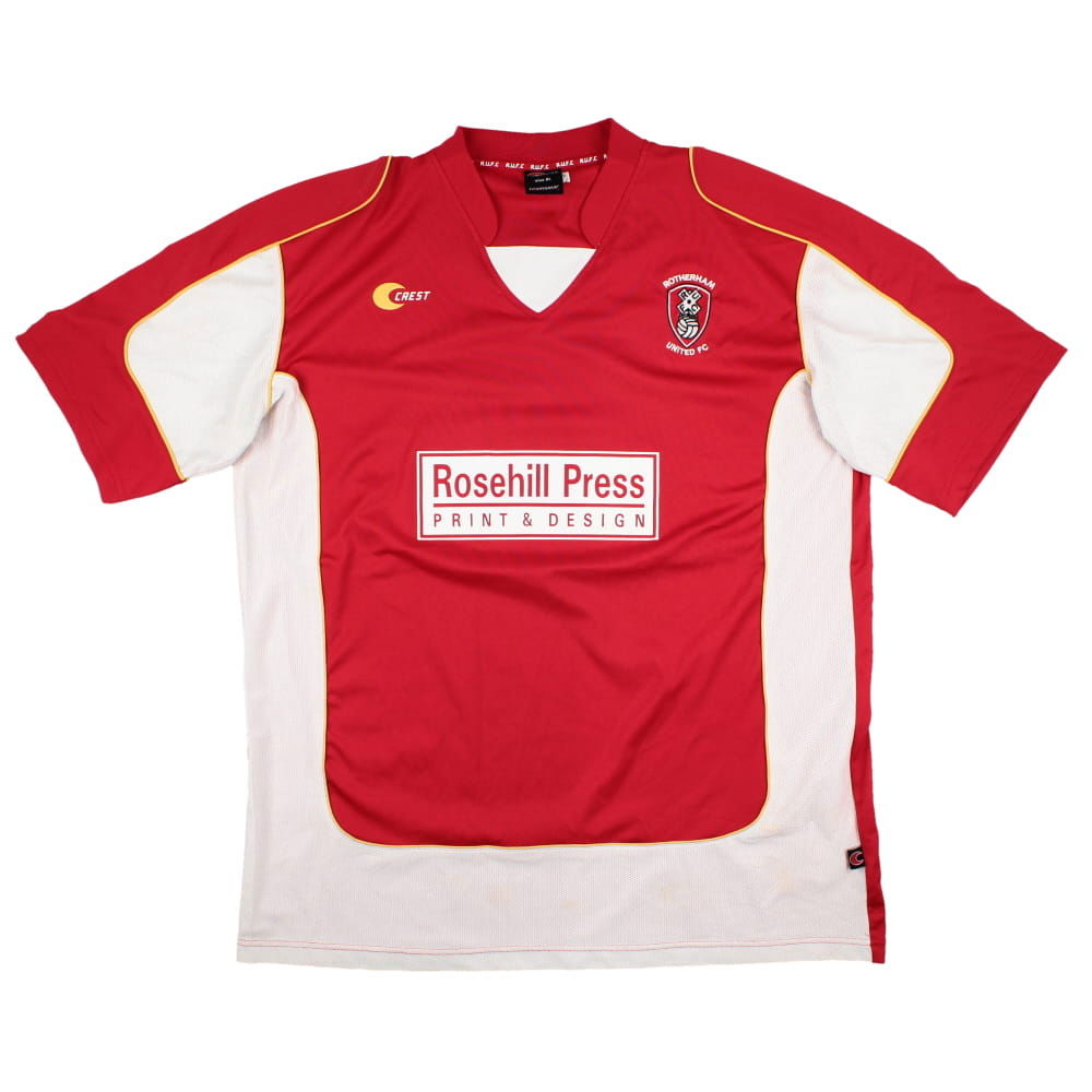 Rotherham 2006-07 Home Shirt (XL) (Very Good) (Mills 8)
