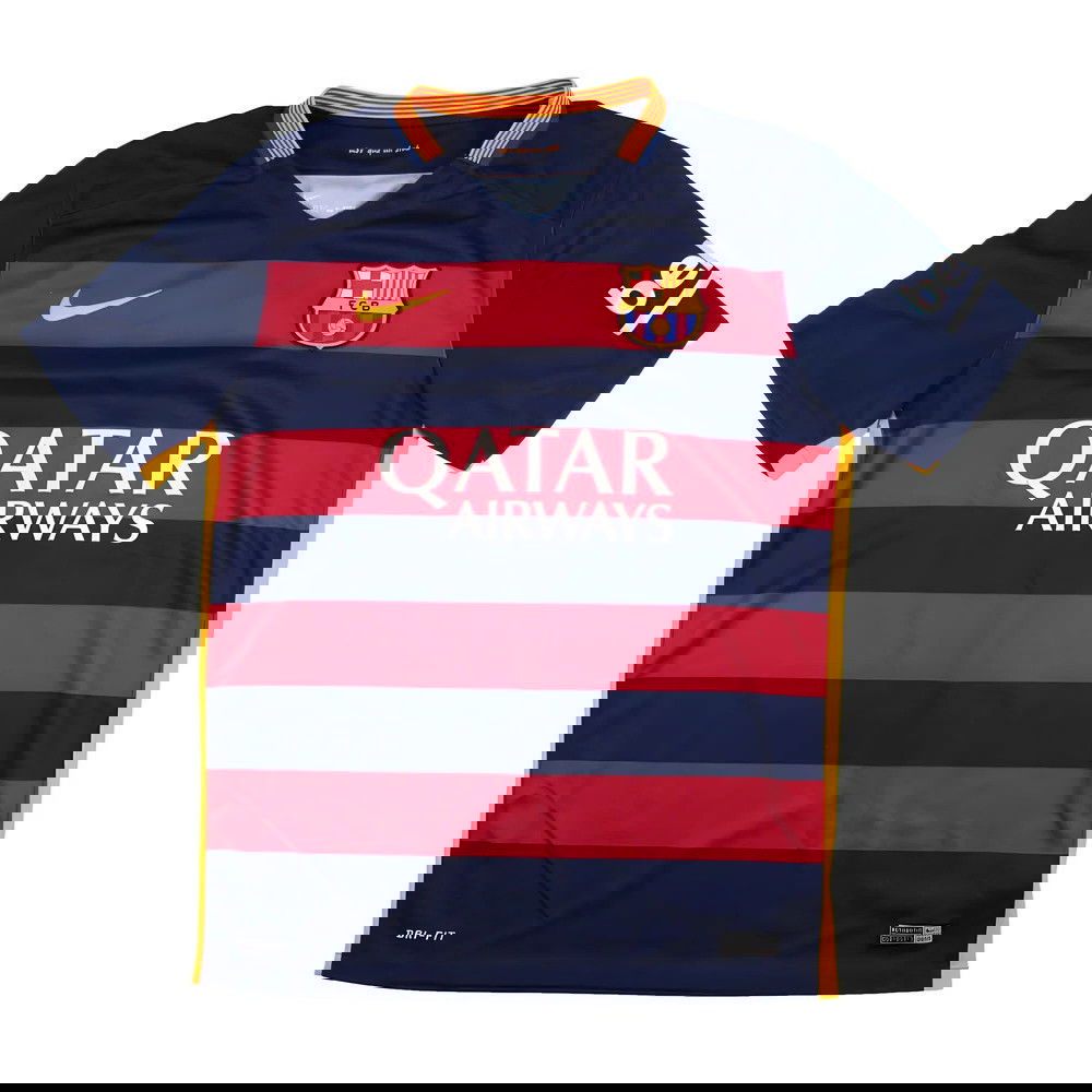 Barcelona 2015-16 Home Shirt (SB) Pique #3 (Very Good)