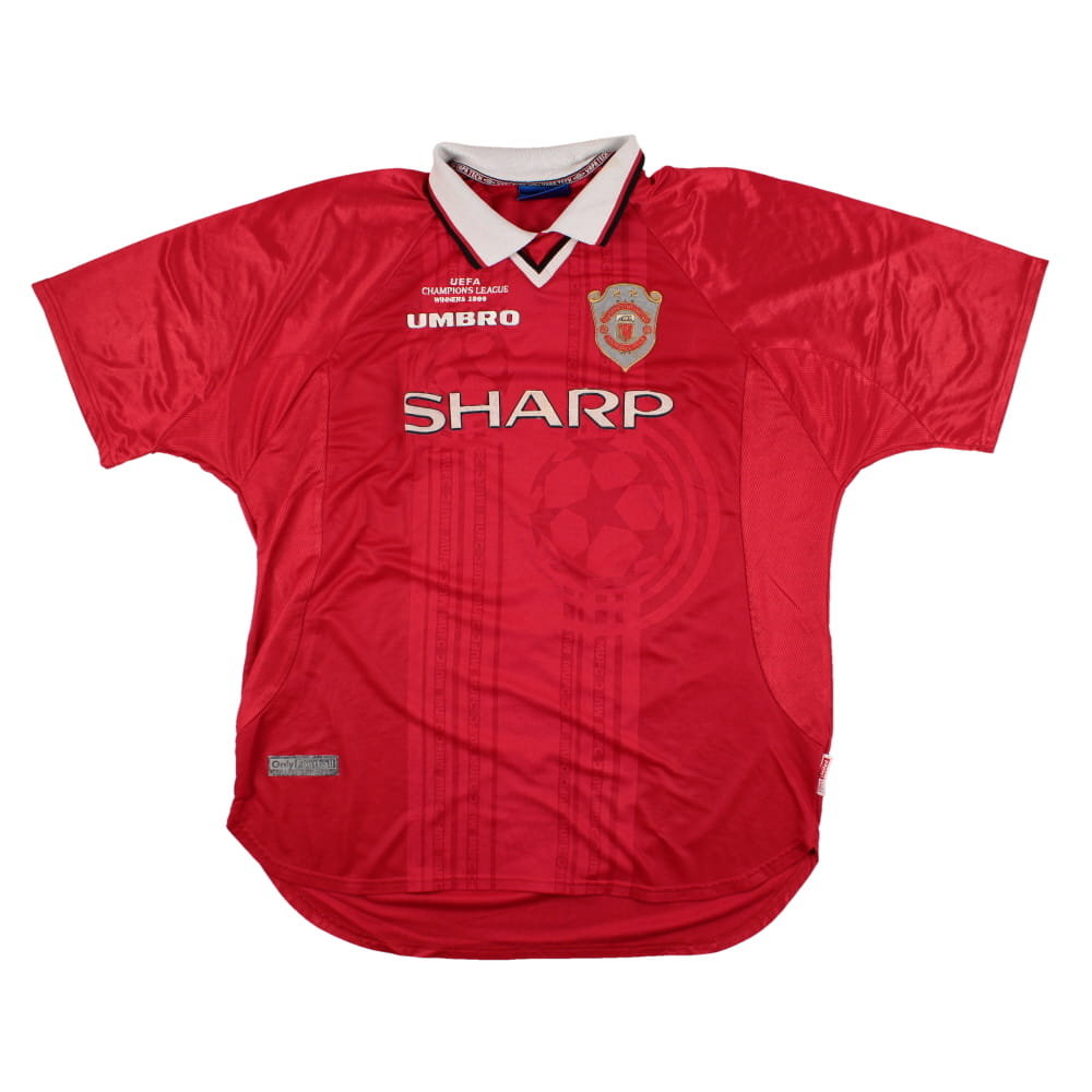 Manchester United 1999-2000 Champions League Home Shirt (XXL) (Excellent) (Cole 9)