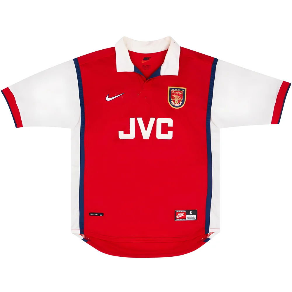 Arsenal 1998-99 Home Shirt (XLB) Bergkamp #10 (Very Good)