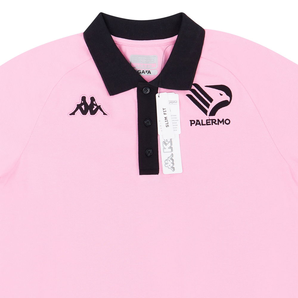 2020 21 Palermo Kappa Polo Shirt Pink UV 238317 Uksoccershop