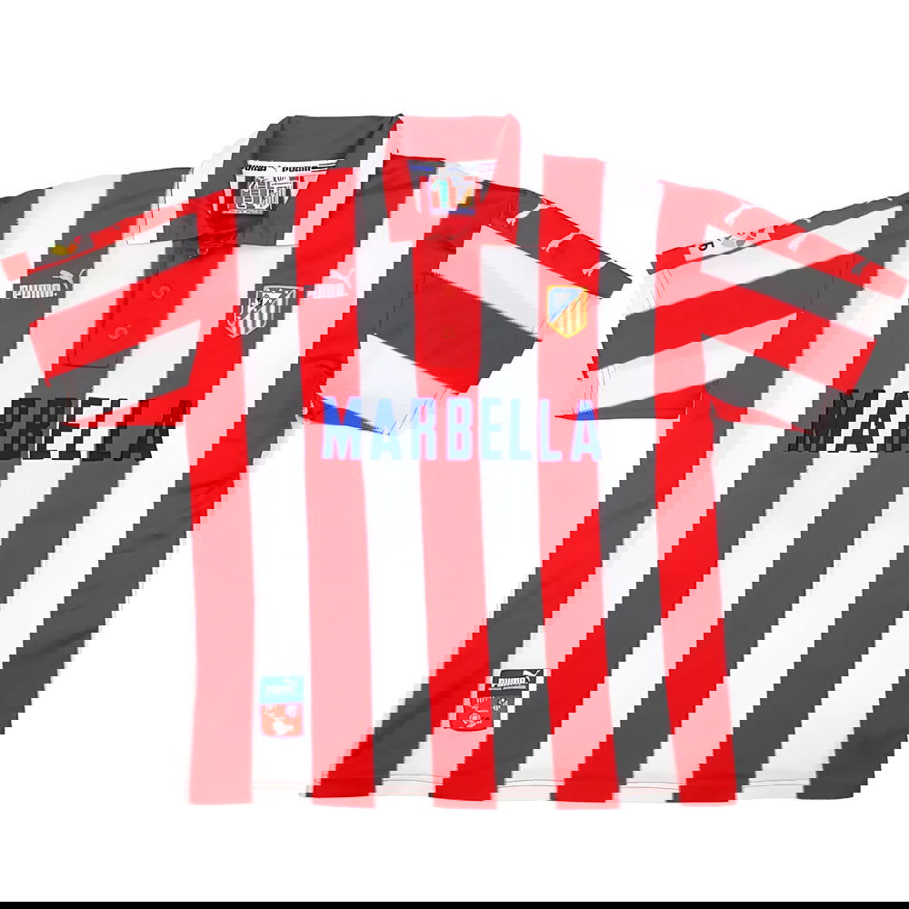 Atletico Madrid 1997-1998 Home Shirt (M) (Excellent) (Toni 3)