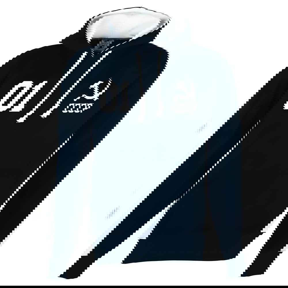 Soviet Union (CCCP) Number 01 Retro Hoodie - Black