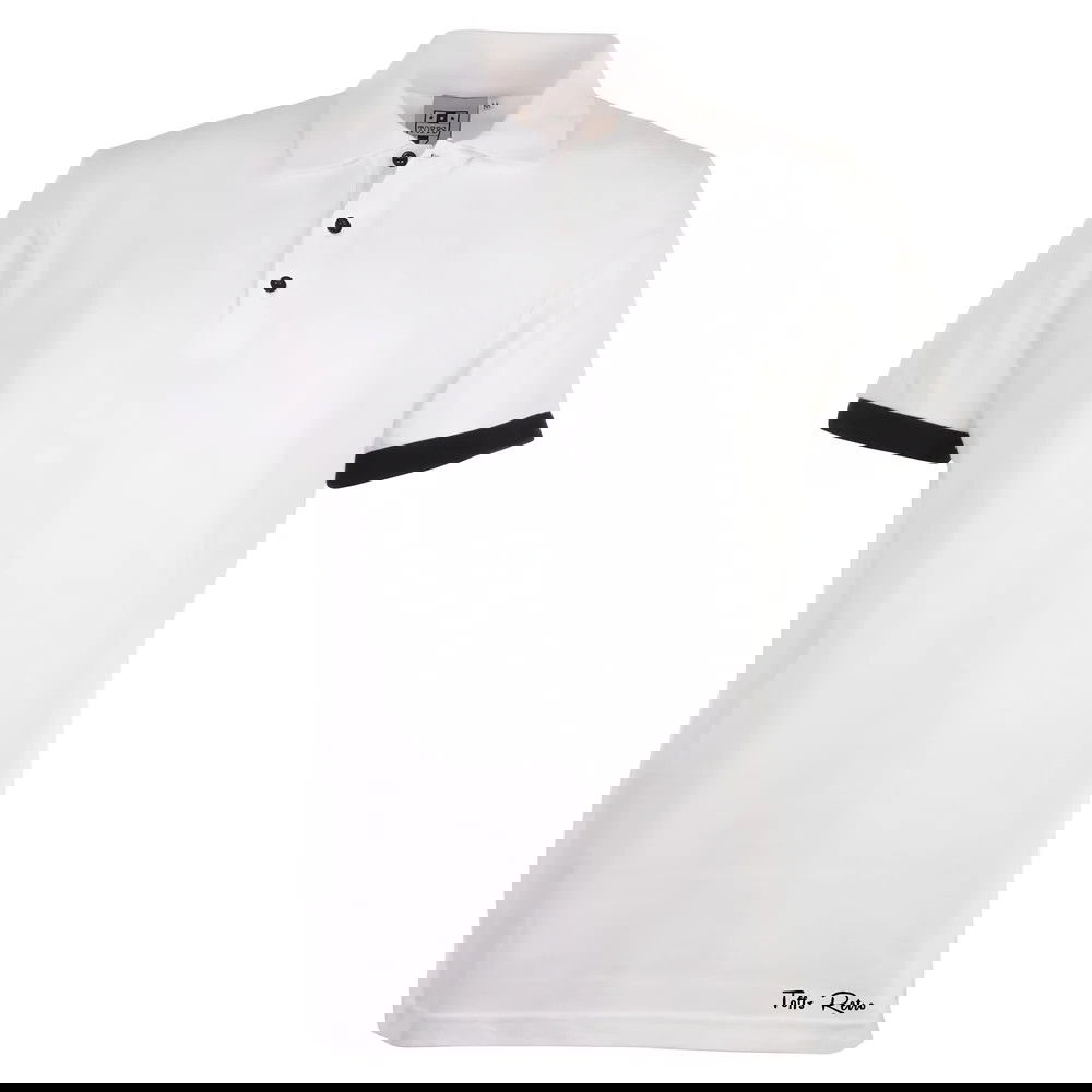 Toffs Retro Polo Shirt - White/Black