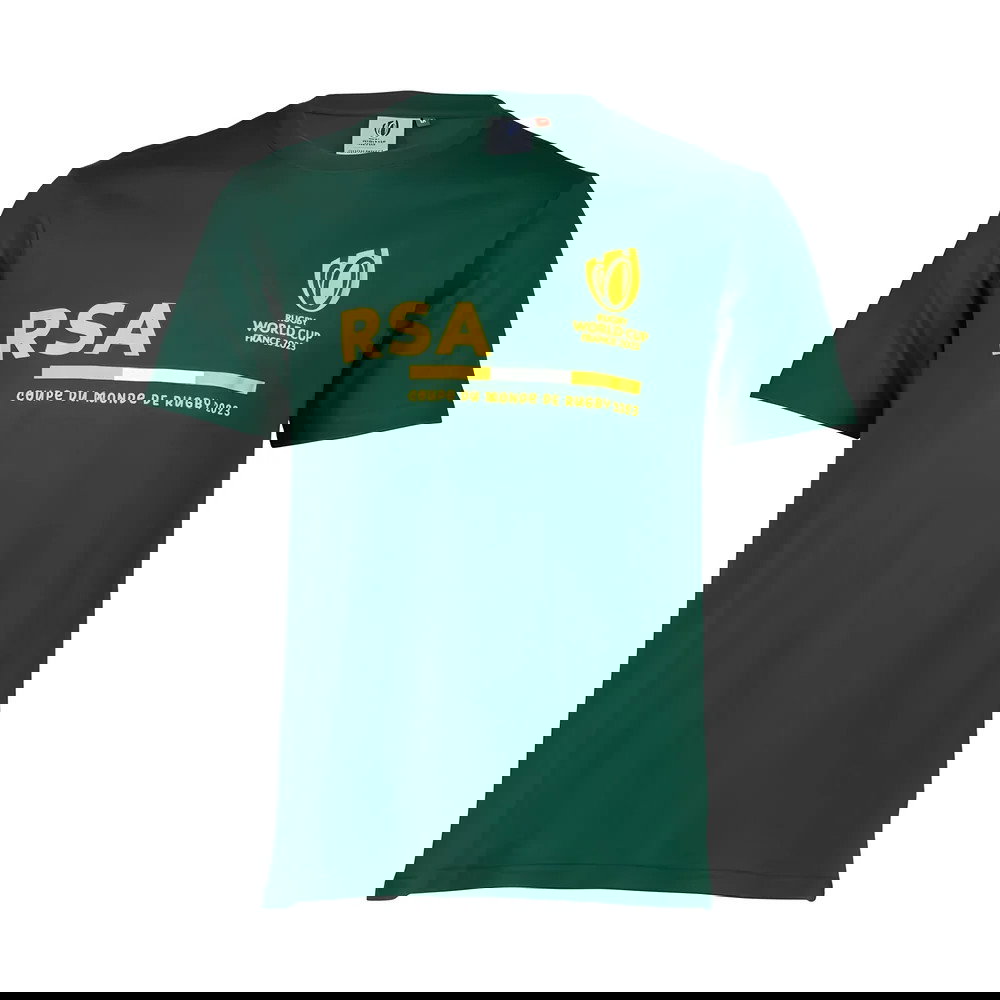 Rugby World Cup 2023 South Africa Supporter T-shirt - Bottle Green