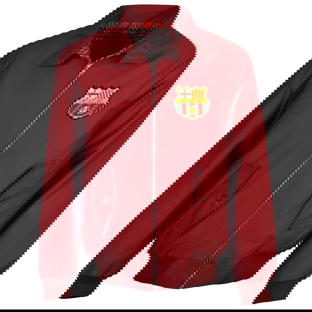 FC Barcelona Maroon Harrington Jacket