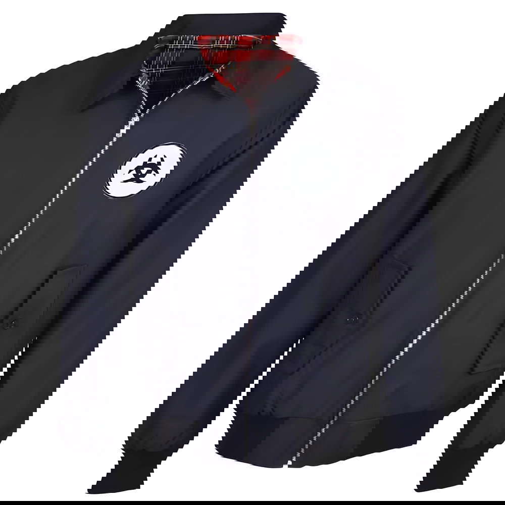 Bordeaux Navy Harrington Jacket