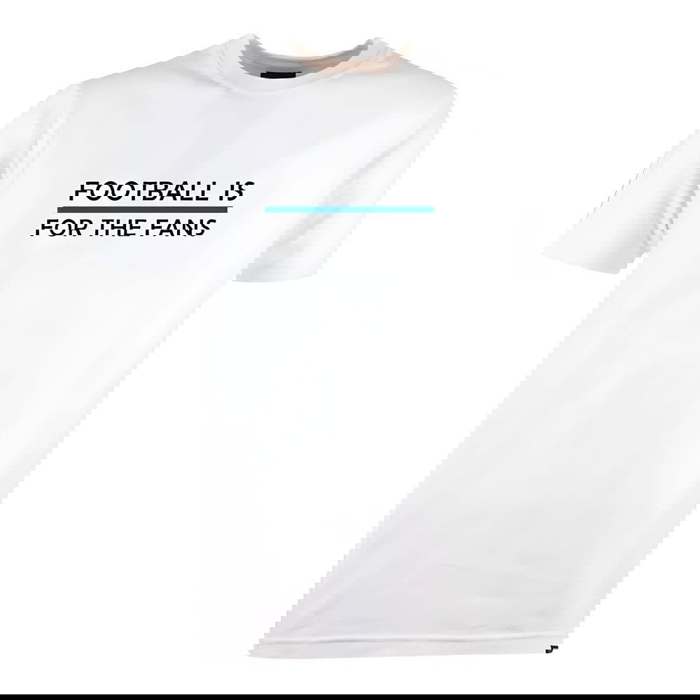 Blue Football is for the Fans - White T-Shirt