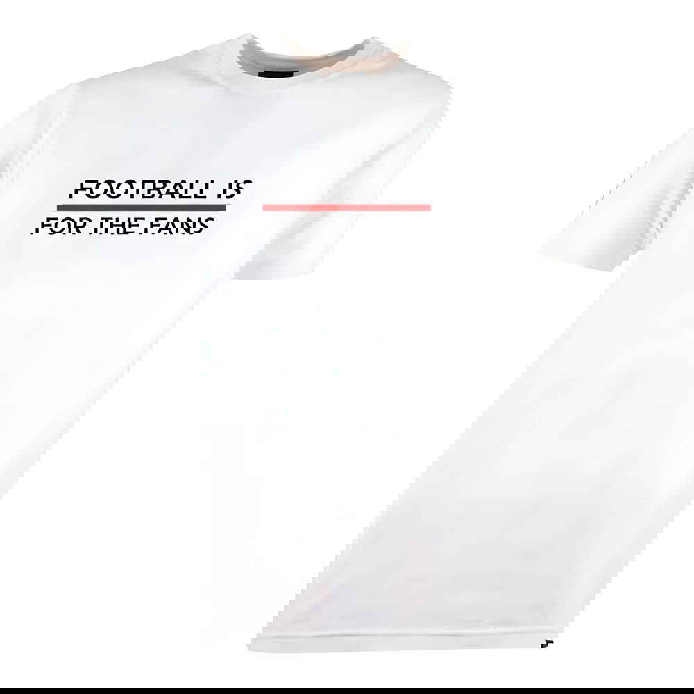 Red Football is for the Fans - White T-Shirt