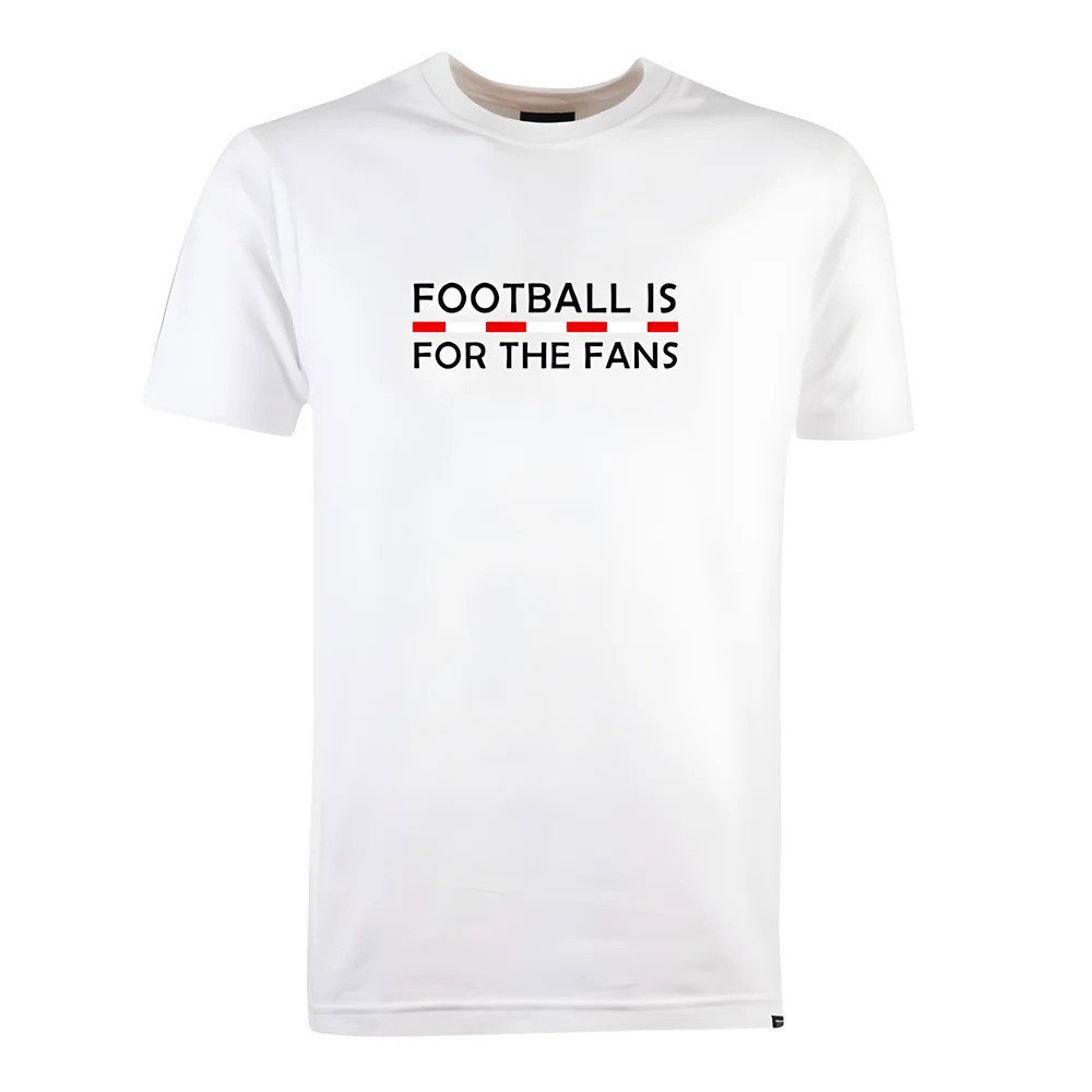 Red/White Football is for the Fans - White T-Shirt