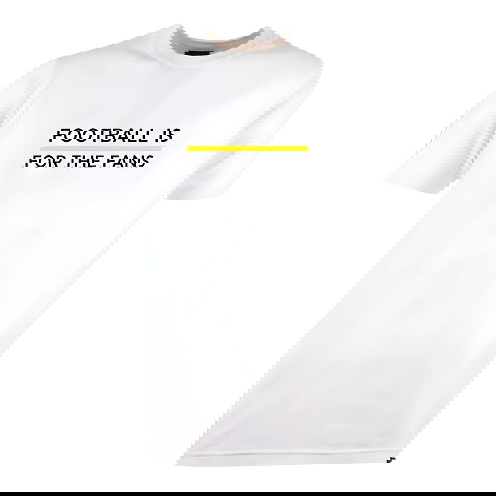 Yellow Football is for the Fans - White T-Shirt