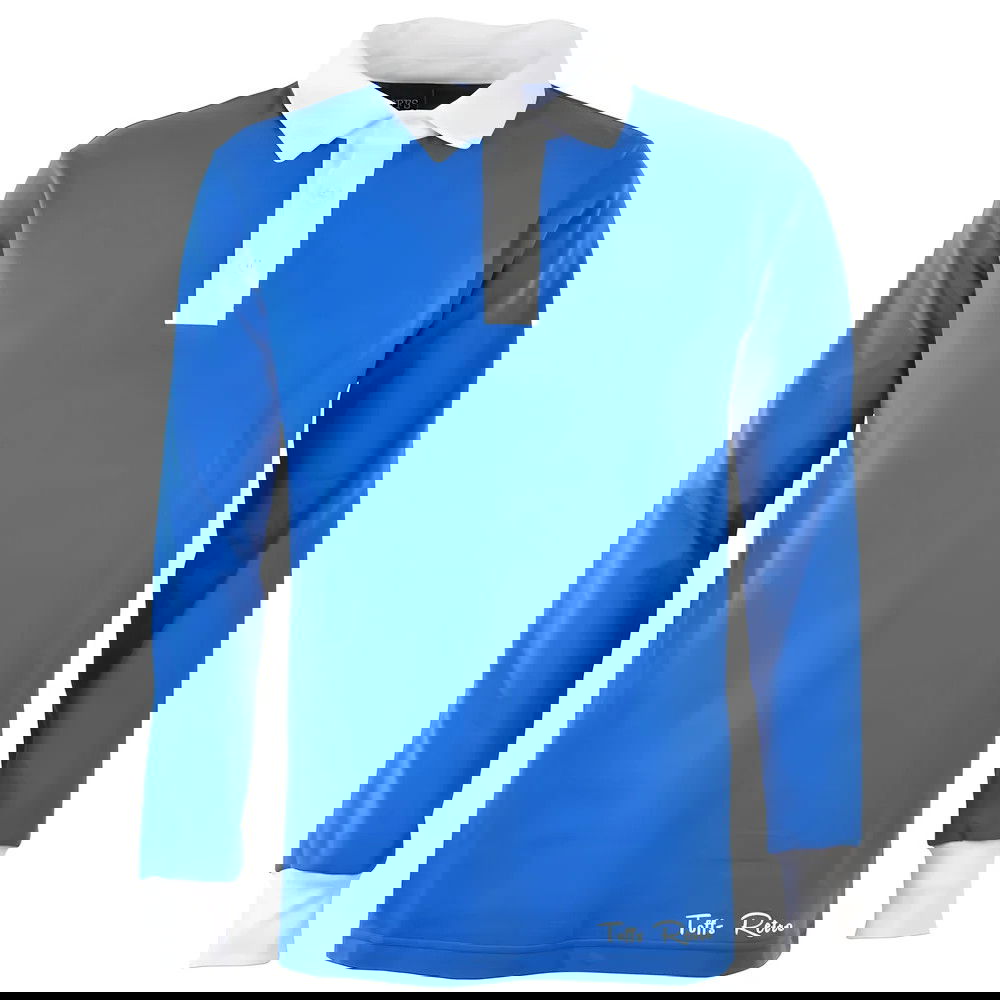 TOFFS Classic Retro Royal Long Sleeve Rugby Style Shirt