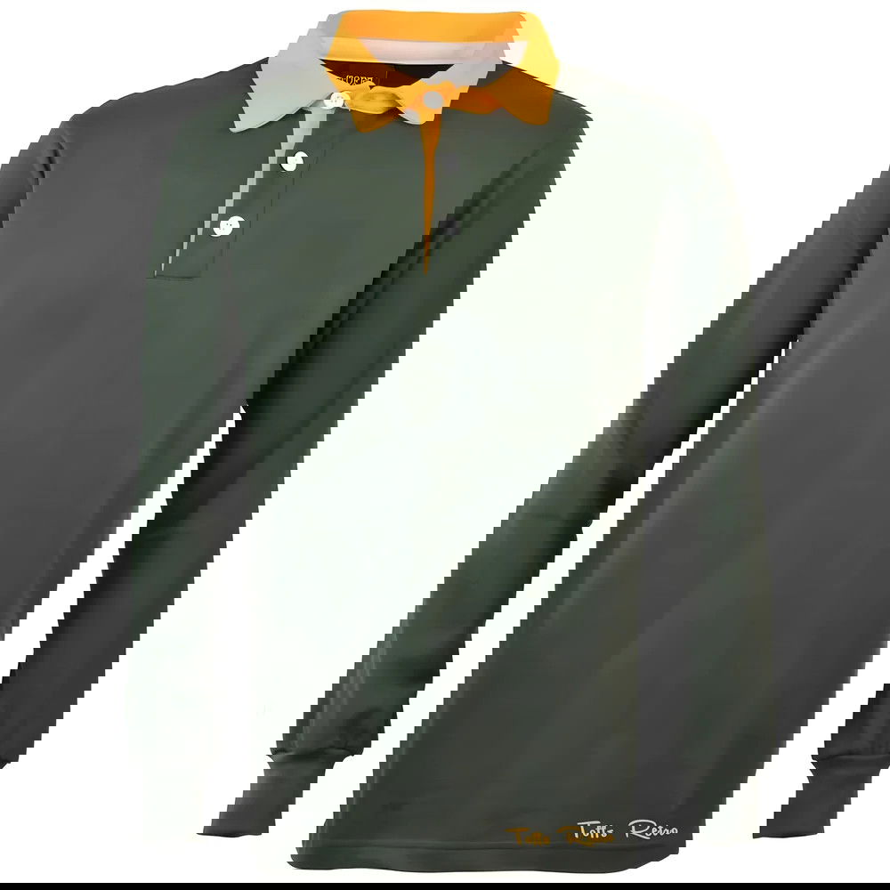 TOFFS Retro Green Long Sleeve Shirt with Collar