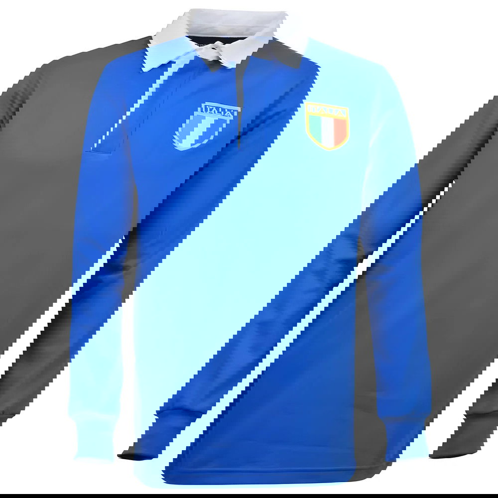 Italy 1975 Vintage Home Rugby Shirt