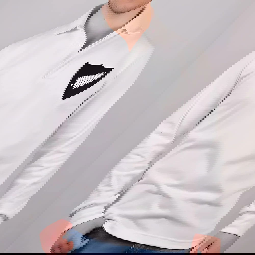 New Zealand 1930 Vintage White Rugby Shirt