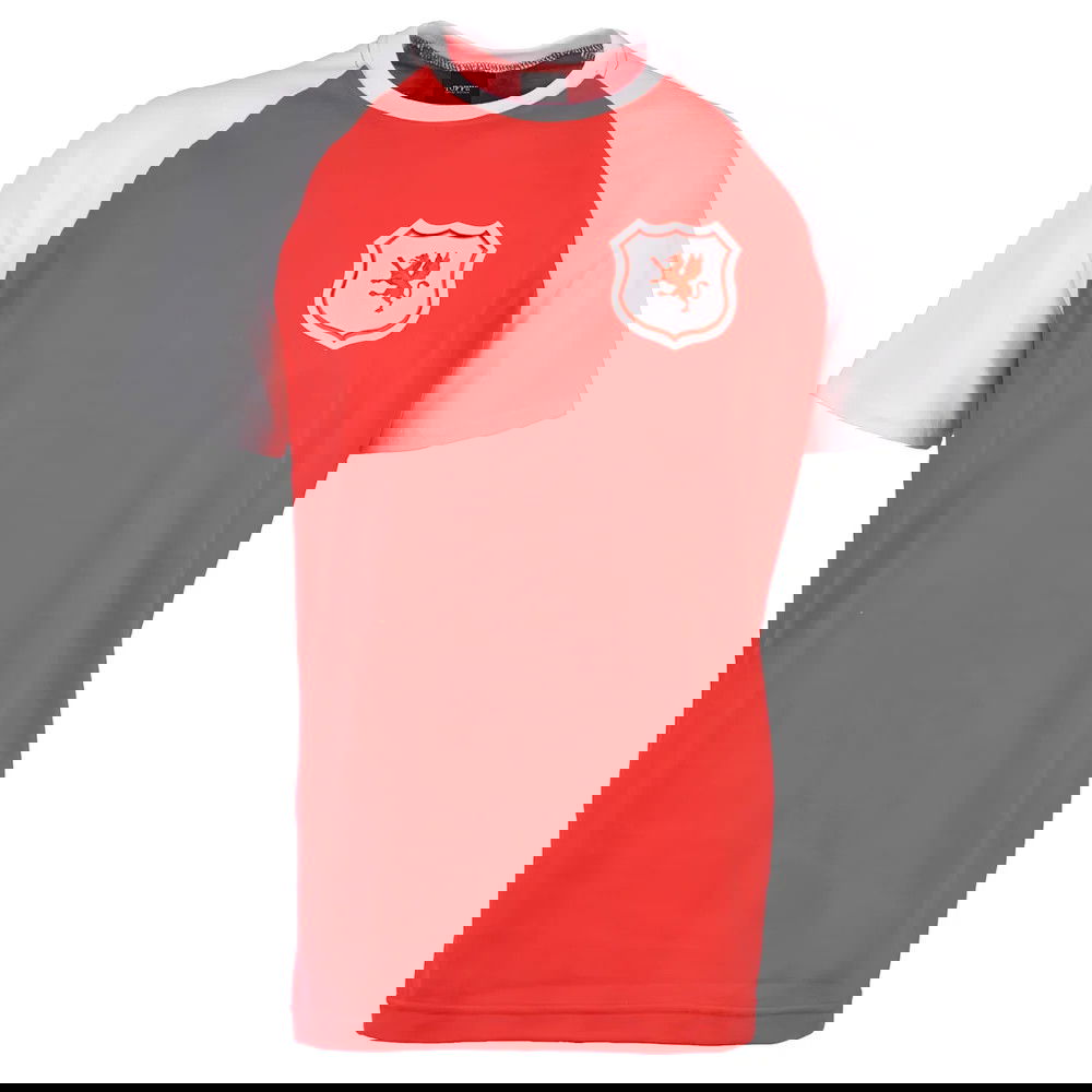 Wales Raglan Sleeve Red/White T-Shirt