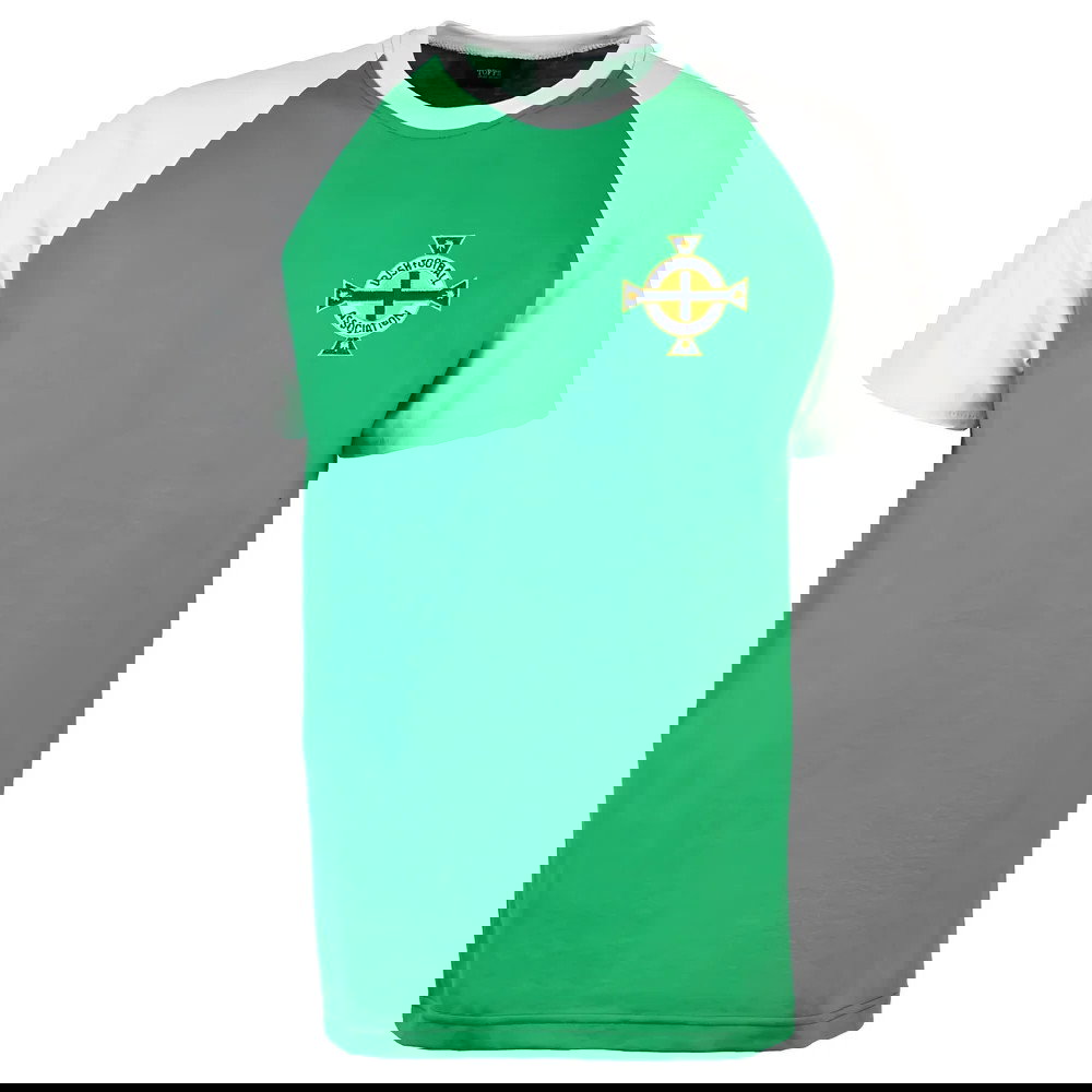 Northern Ireland Raglan Sleeve Green/White T-Shirt