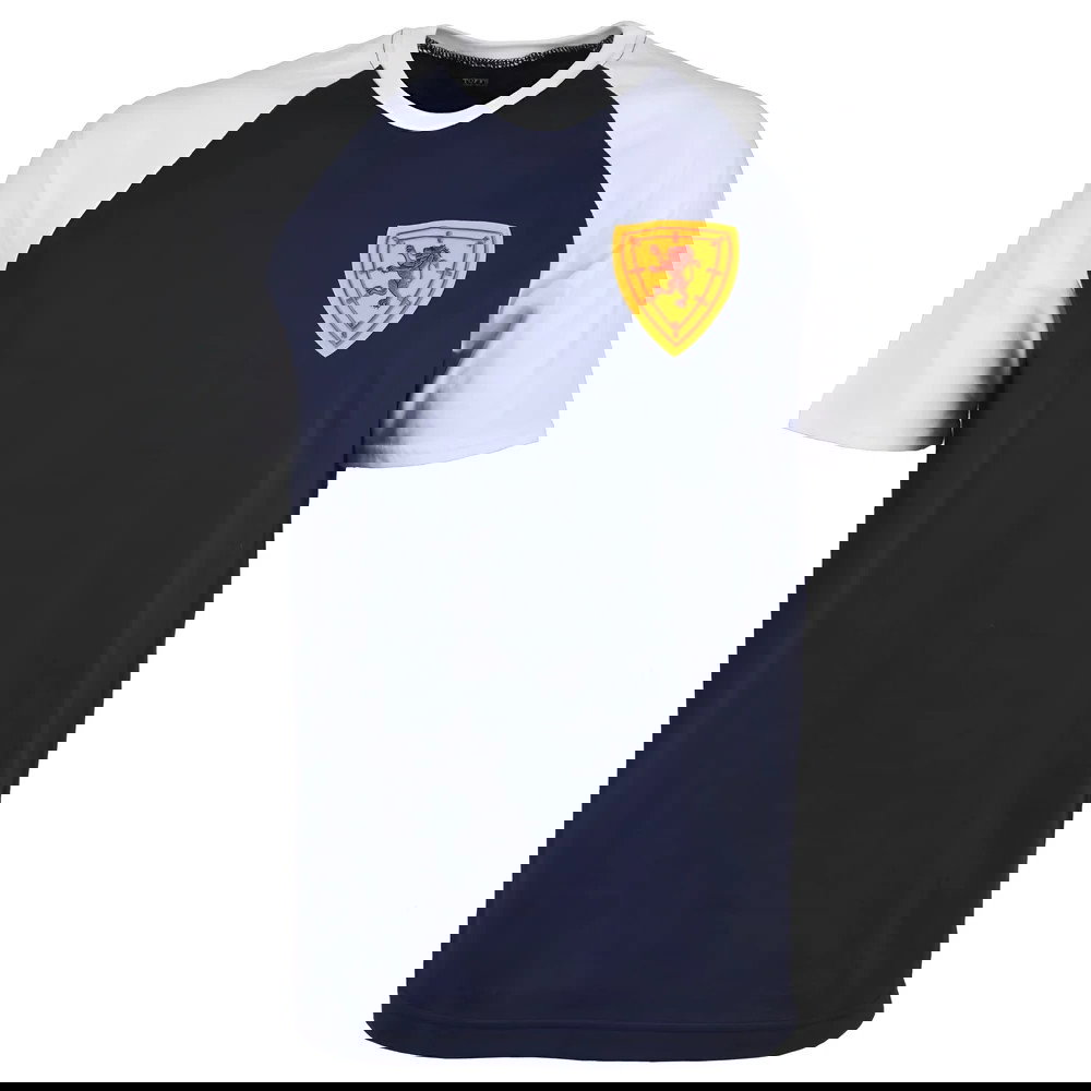 Scotland Raglan Sleeve Navy/White T-Shirt