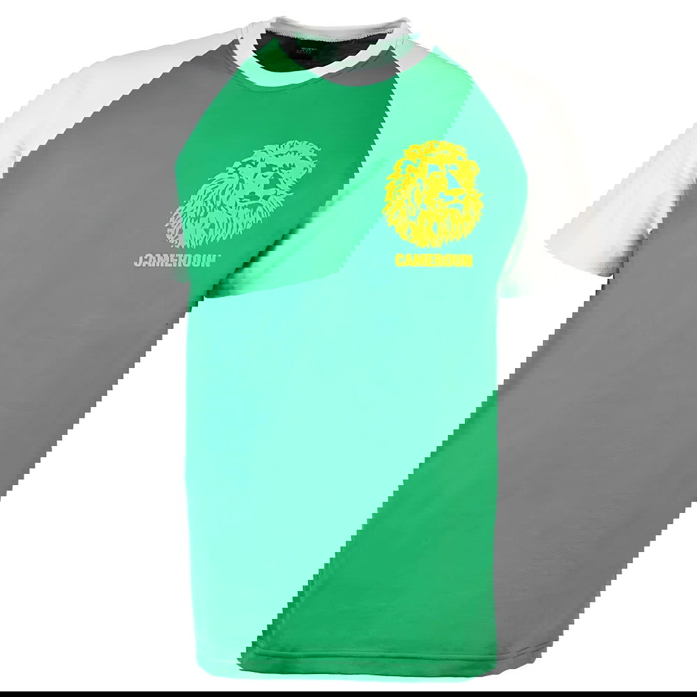 Cameroon Raglan Sleeve Green/White T-Shirt