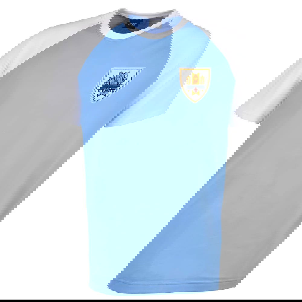 Uruguay Raglan Sleeve Sky/White T-Shirt