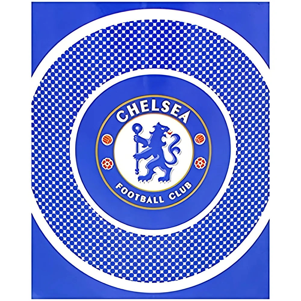 Chelsea Bullseye Fleece Blanket (Navy)