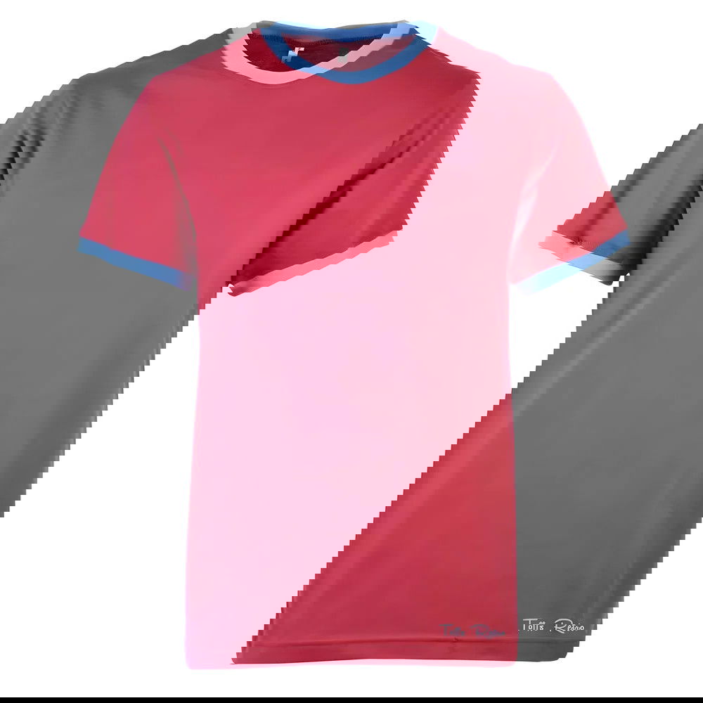 Toffs Retro Maroon/Sky Tee Shirt