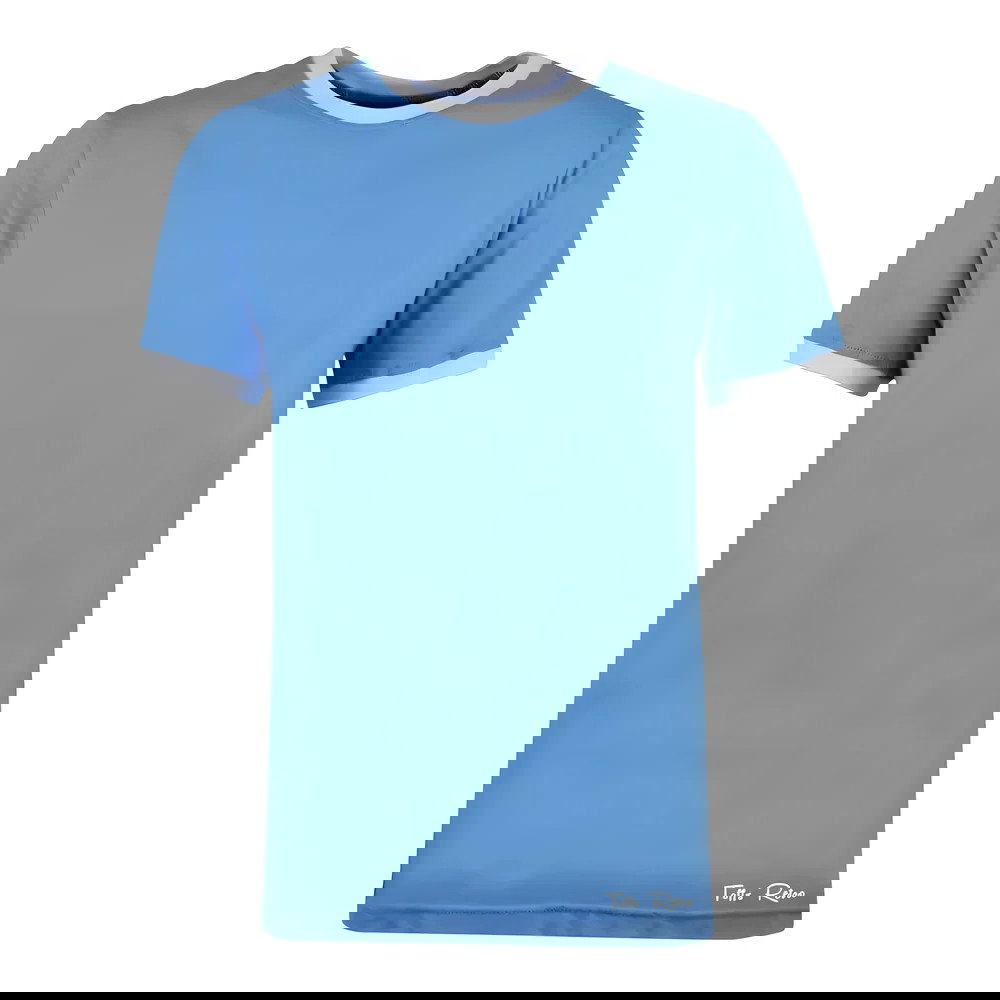 Toffs Retro Sky Blue/White Tee Shirt