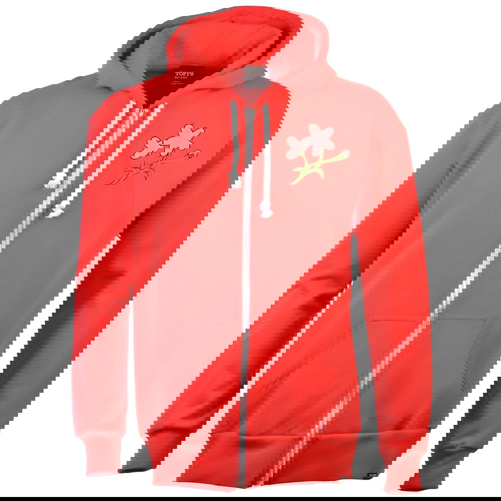 Japan 1932 Vintage Rugby Zipped Hoodie - Red