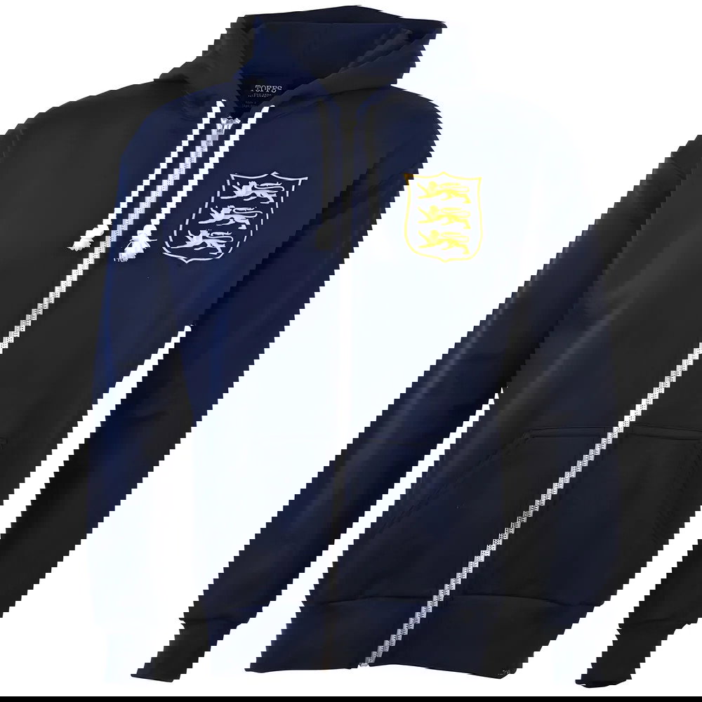 British & Irish Lions 1930s Vintage Rugby Zipped Hoodie Navy