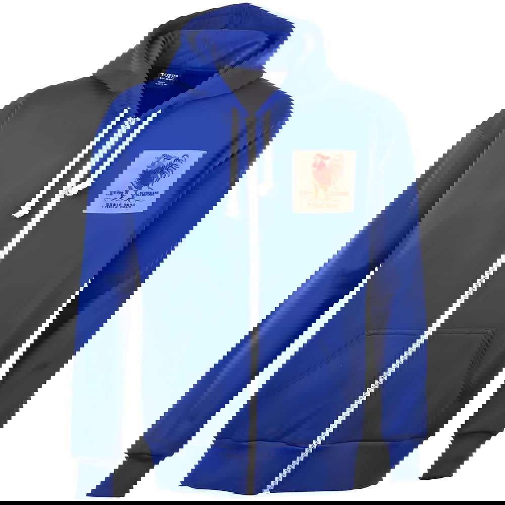 France Rooster 1924 Vintage Zipped Hoodie - Royal