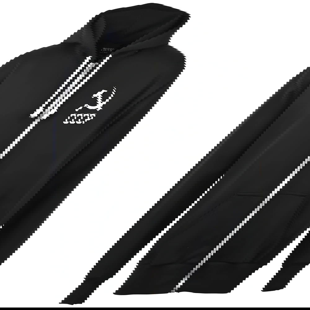 Soviet Union (CCCP) Zipped Hoodie - Black