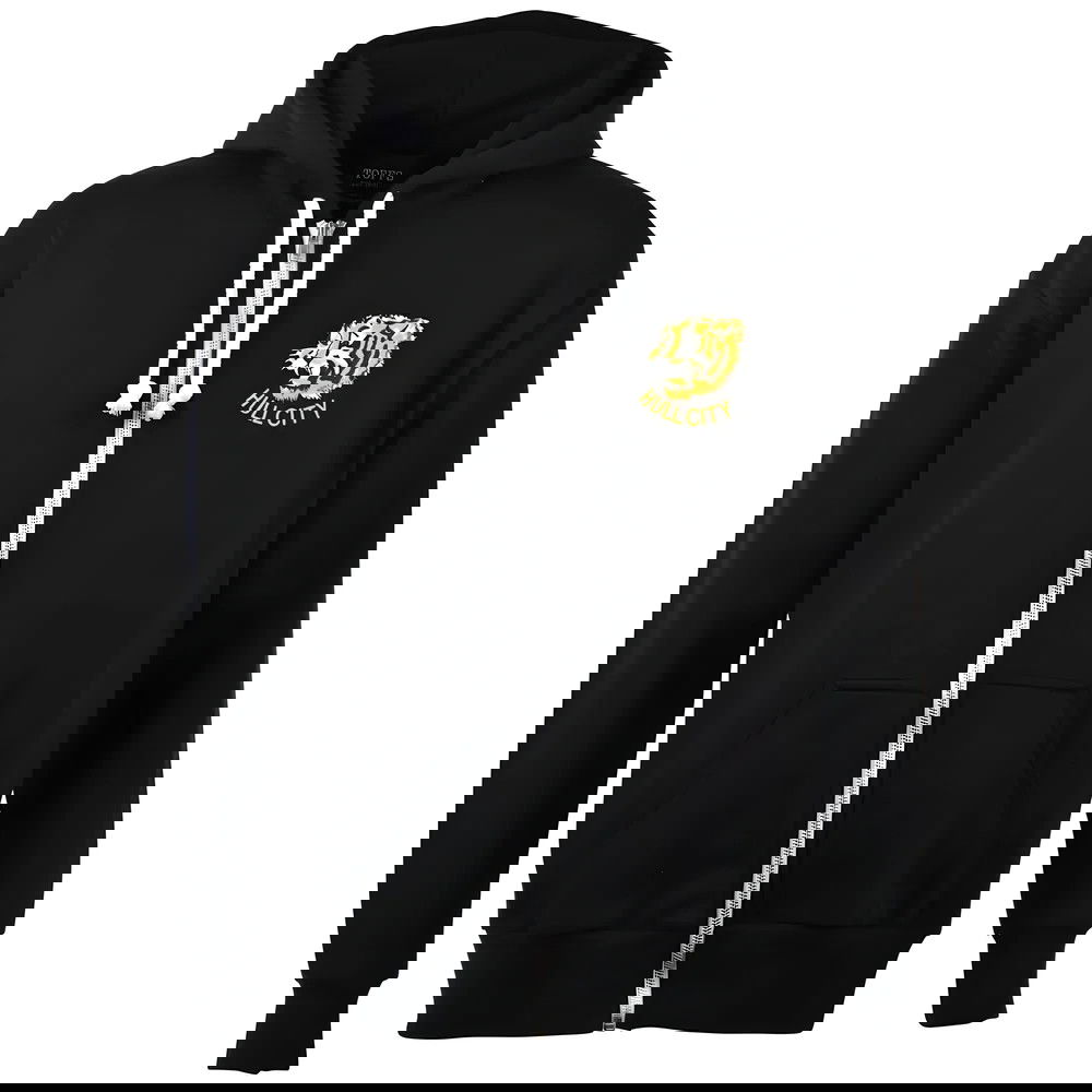 Hull City Zipped Hoodie - Black