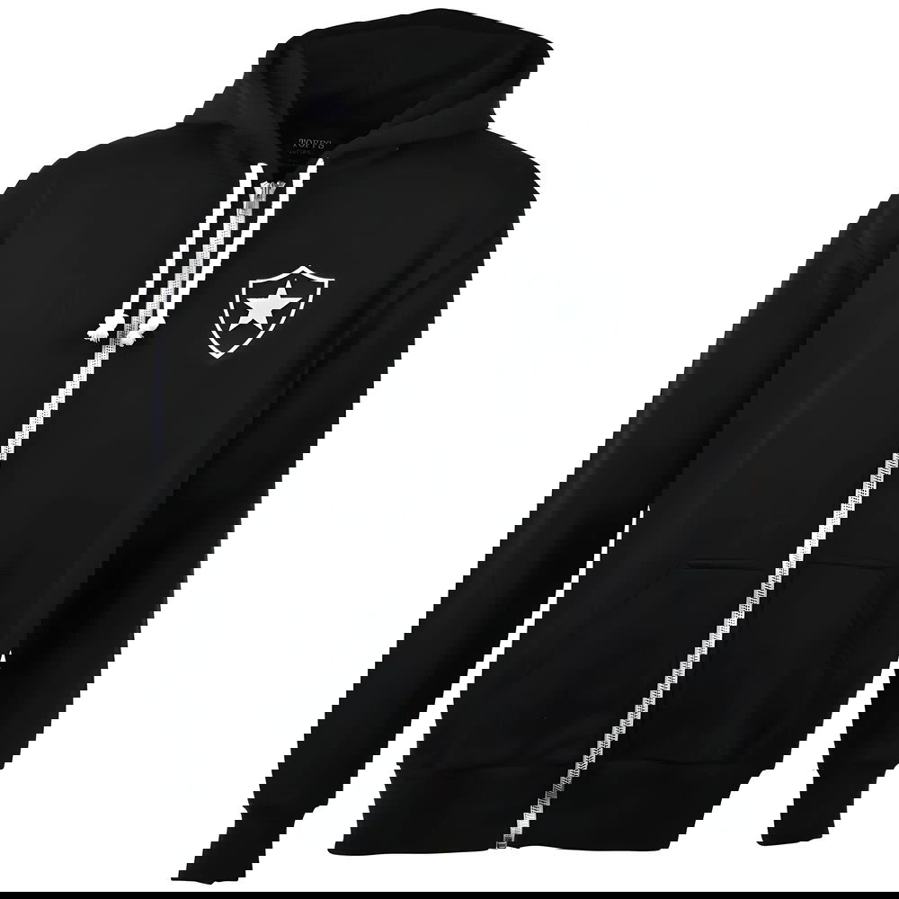 Botafogo Zipped Hoodie - Black