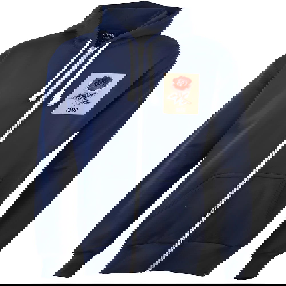 England Rose 1910 Vintage Zipped Hoodie - Navy