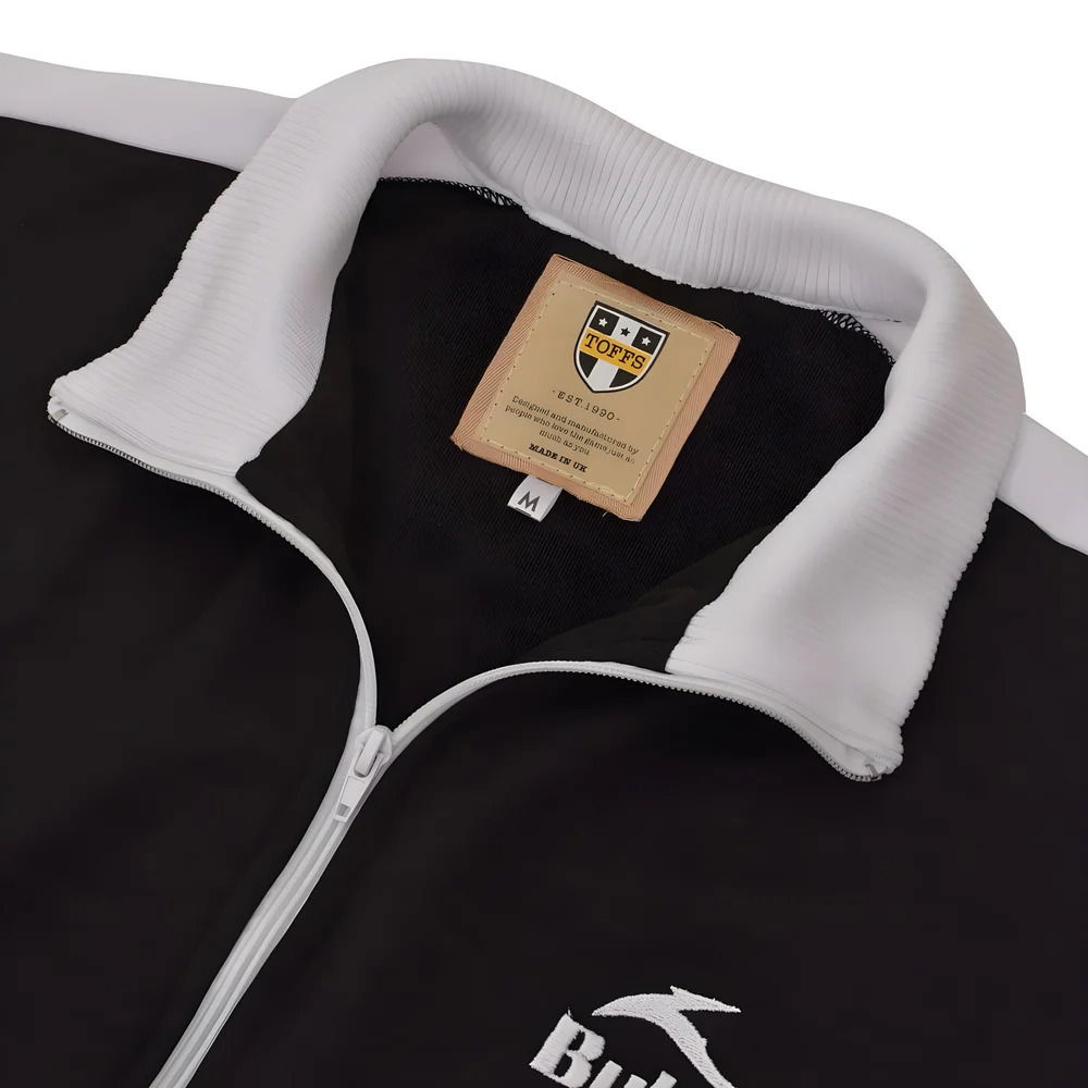 BUKTA Heritage Track Top Black with White Panels/Cuffs