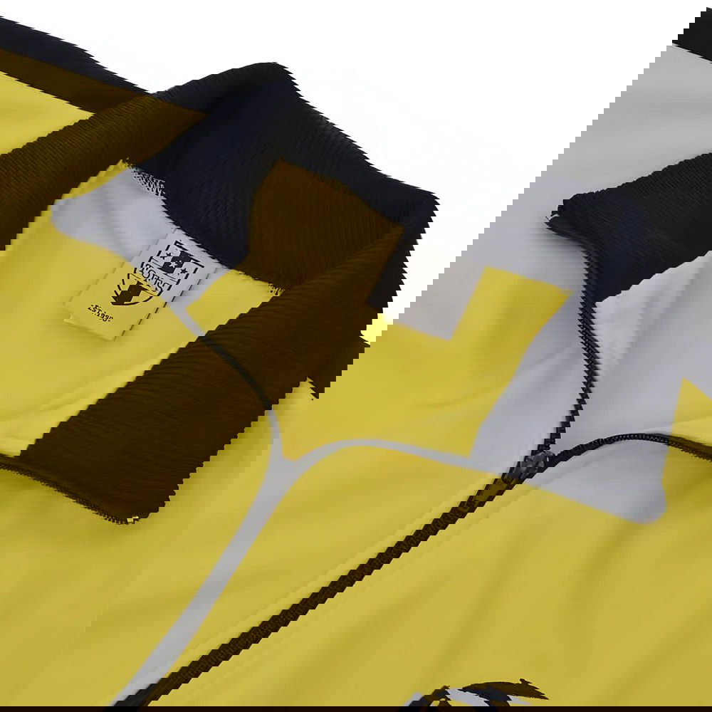 BUKTA Track Top Yellow with Navy Panels/Cuffs/W'Band