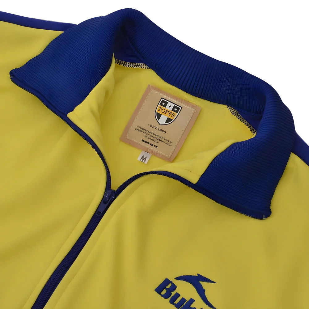 BUKTA Heritage Track Top Yellow with Royal Panels/Cuffs/W'B