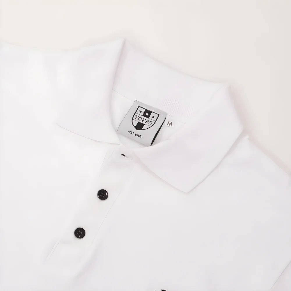 BUKTA Lifestyle Polo White with Black Cuffs