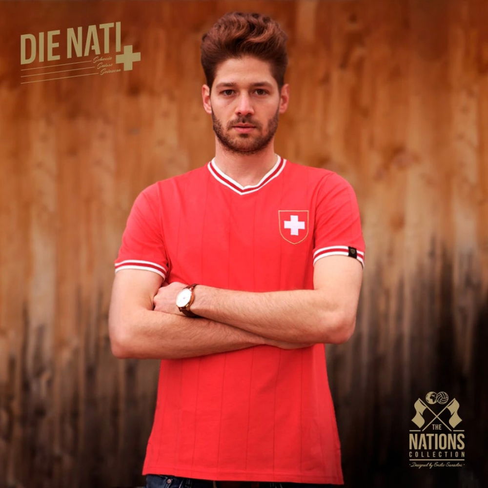 Vintage Switzerland Die Nati Soccer Jersey